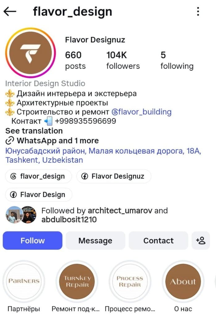 @flavor_design Instagram profili