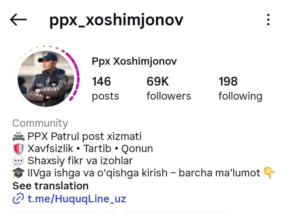 @ravshanbek_page Instagram profili